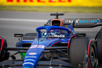 2023-06-16 - Alexander Albon (IND) Williams FW45
during Free Practice 2 Session, Day 2 of FORMULA 1 PIRELLI GRAND PRIX DU CANADA 2023 - from 15th to 18th June 2023 in Montreal, Quebec, Canada - FORMULA 1 PIRELLI GRAND PRIX DU CANADA 2023 - FORMULA 1 - MOTORS