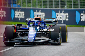 2023-06-16 - Alexander Albon (IND) Williams FW45
during Free Practice 2 Session, Day 2 of FORMULA 1 PIRELLI GRAND PRIX DU CANADA 2023 - from 15th to 18th June 2023 in Montreal, Quebec, Canada - FORMULA 1 PIRELLI GRAND PRIX DU CANADA 2023 - FORMULA 1 - MOTORS