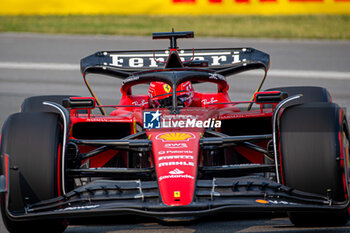 2023-06-16 - Charles Leclerc (MON) Ferrari F1-23
during Free Practice 3 on Saturday of FORMULA 1 PIRELLI GRAND PRIX DU CANADA 2023 - from 15th to 18th June 2023 in Circuit Gilles Villeneunve, Montreal, Quebec, Canada - FORMULA 1 PIRELLI GRAND PRIX DU CANADA 2023 - FORMULA 1 - MOTORS