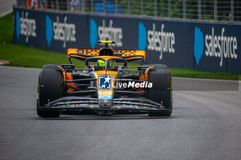 2023-06-16 - Lando Norris (GBR) McLaren MCL60
during Free Practice 3 on Saturday of FORMULA 1 PIRELLI GRAND PRIX DU CANADA 2023 - from 15th to 18th June 2023 in Circuit Gilles Villeneunve, Montreal, Quebec, Canada - FORMULA 1 PIRELLI GRAND PRIX DU CANADA 2023 - FORMULA 1 - MOTORS