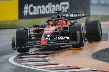 2023-06-17 - 16 LECLERC Charles (mco), Scuderia Ferrari SF-23, action during the Formula 1 Pirelli Grand Prix du Canada, 8th round of the 2023 Formula One World Championship from June 16 to 18, 2023 on the Circuit Gilles Villeneuve, in Montréal, Canada - F1 - CANADIAN GRAND PRIX 2023 - FORMULA 1 - MOTORS