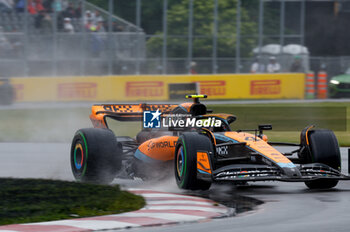 2023-06-17 - 04 NORRIS Lando (gbr), McLaren F1 Team MCL60, action during the Formula 1 Pirelli Grand Prix du Canada, 8th round of the 2023 Formula One World Championship from June 16 to 18, 2023 on the Circuit Gilles Villeneuve, in Montréal, Canada - F1 - CANADIAN GRAND PRIX 2023 - FORMULA 1 - MOTORS