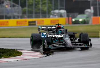 2023-06-17 - 63 RUSSELL George (gbr), Mercedes AMG F1 Team W14, action during the Formula 1 Pirelli Grand Prix du Canada, 8th round of the 2023 Formula One World Championship from June 16 to 18, 2023 on the Circuit Gilles Villeneuve, in Montréal, Canada - F1 - CANADIAN GRAND PRIX 2023 - FORMULA 1 - MOTORS