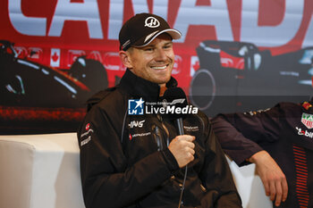 2023-06-17 - HULKENBERG Nico (ger), Haas F1 Team VF-23 Ferrari, portrait press conference during the Formula 1 Pirelli Grand Prix du Canada, 8th round of the 2023 Formula One World Championship from June 16 to 18, 2023 on the Circuit Gilles Villeneuve, in Montréal, Canada - F1 - CANADIAN GRAND PRIX 2023 - FORMULA 1 - MOTORS