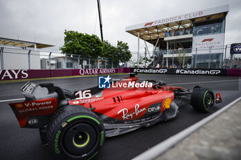 2023-06-17 - 16 LECLERC Charles (mco), Scuderia Ferrari SF-23, action during the Formula 1 Pirelli Grand Prix du Canada, 8th round of the 2023 Formula One World Championship from June 16 to 18, 2023 on the Circuit Gilles Villeneuve, in Montréal, Canada - F1 - CANADIAN GRAND PRIX 2023 - FORMULA 1 - MOTORS