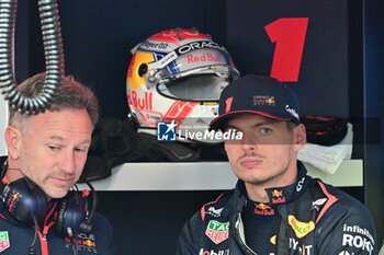 2023-06-17 - HORNER Christian (gbr), Team Principal of Red Bull Racing, portrait VERSTAPPEN Max (ned), Red Bull Racing RB19, portrait during the Formula 1 Pirelli Grand Prix du Canada, 8th round of the 2023 Formula One World Championship from June 16 to 18, 2023 on the Circuit Gilles Villeneuve, in Montréal, Canada - F1 - CANADIAN GRAND PRIX 2023 - FORMULA 1 - MOTORS