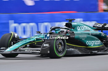 2023-06-17 - 18 STROLL Lance (can), Aston Martin F1 Team AMR23, action during the Formula 1 Pirelli Grand Prix du Canada, 8th round of the 2023 Formula One World Championship from June 16 to 18, 2023 on the Circuit Gilles Villeneuve, in Montréal, Canada - F1 - CANADIAN GRAND PRIX 2023 - FORMULA 1 - MOTORS