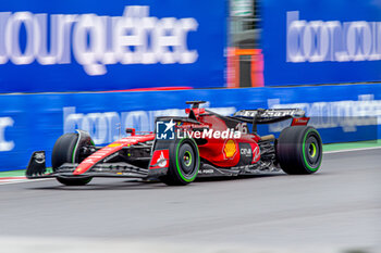 2023-06-17 - Charles Leclerc (MON) Ferrari F1-23
during Day Qualify session on Saturday of FORMULA 1 PIRELLI GRAND PRIX DU CANADA 2023 - from 15th to 18th June 2023 at Circuit Gilles Villeneuve, Montreal, Quebec, Canada - FORMULA 1 PIRELLI GRAND PRIX DU CANADA 2023 - FORMULA 1 - MOTORS