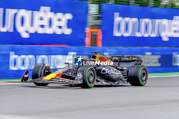 2023-06-17 - Max Verstappen (NED) Redbull Racing RB19
during Qualify session on Saturday 17th June - FORMULA 1 PIRELLI GRAND PRIX DU CANADA 2023 - from 15th to 18th June 2023 at Circuit Gilles Villeneuve, Montreal, Quebec, Canada - FORMULA 1 PIRELLI GRAND PRIX DU CANADA 2023 - FORMULA 1 - MOTORS