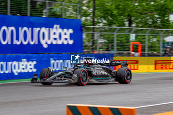 2023-06-17 - George Russell (GBR) Mercedes W14 E Performance
during Qualify session on Saturday 17th June - FORMULA 1 PIRELLI GRAND PRIX DU CANADA 2023 - from 15th to 18th June 2023 at Circuit Gilles Villeneuve, Montreal, Quebec, Canada - FORMULA 1 PIRELLI GRAND PRIX DU CANADA 2023 - FORMULA 1 - MOTORS