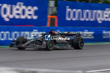 2023-06-17 - George Russell (GBR) Mercedes W14 E Performance
during Qualify session on Saturday 17th June - FORMULA 1 PIRELLI GRAND PRIX DU CANADA 2023 - from 15th to 18th June 2023 at Circuit Gilles Villeneuve, Montreal, Quebec, Canada - FORMULA 1 PIRELLI GRAND PRIX DU CANADA 2023 - FORMULA 1 - MOTORS