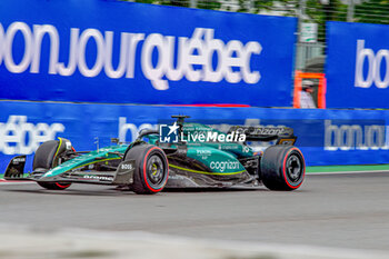 2023-06-17 - Lance Stroll (CAN) Aston Martn AMR23
during Qualify session on Saturday 17th June - FORMULA 1 PIRELLI GRAND PRIX DU CANADA 2023 - from 15th to 18th June 2023 at Circuit Gilles Villeneuve, Montreal, Quebec, Canada - FORMULA 1 PIRELLI GRAND PRIX DU CANADA 2023 - FORMULA 1 - MOTORS