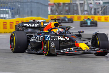 2023-06-18 - Max Verstappen (NED) Redbull Racing RB19
during the Race on Sunday 18th June - FORMULA 1 PIRELLI GRAND PRIX DU CANADA 2023 - from 15th to 18th June 2023 at Circuit Gilles Villeneuve, Montreal, Quebec, Canada - FORMULA 1 PIRELLI GRAND PRIX DU CANADA 2023 - FORMULA 1 - MOTORS