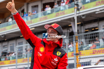 2023-06-18 - Charles Leclerc (MON) Ferrari F1-23
during Pre Race on Sunday 18th June - FORMULA 1 PIRELLI GRAND PRIX DU CANADA 2023 - from 15th to 18th June 2023 at Circuit Gilles Villeneuve, Montreal, Quebec, Canada - FORMULA 1 PIRELLI GRAND PRIX DU CANADA 2023 - FORMULA 1 - MOTORS