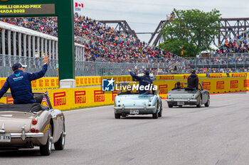 2023-06-18 - driver parade

during Pre Race on Sunday 18th June - FORMULA 1 PIRELLI GRAND PRIX DU CANADA 2023 - from 15th to 18th June 2023 at Circuit Gilles Villeneuve, Montreal, Quebec, Canada - FORMULA 1 PIRELLI GRAND PRIX DU CANADA 2023 - FORMULA 1 - MOTORS