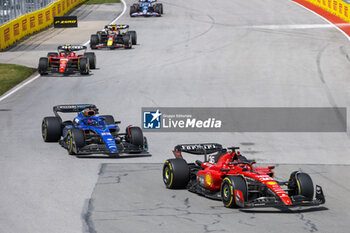 2023-06-18 - 16 LECLERC Charles (mco), Scuderia Ferrari SF-23, action during the Formula 1 Pirelli Grand Prix du Canada, 8th round of the 2023 Formula One World Championship from June 16 to 18, 2023 on the Circuit Gilles Villeneuve, in Montréal, Canada - F1 - CANADIAN GRAND PRIX 2023 - RACE - FORMULA 1 - MOTORS