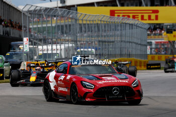 2023-06-18 - Mercedes AMG F1 Team safety car, during the Formula 1 Pirelli Grand Prix du Canada, 8th round of the 2023 Formula One World Championship from June 16 to 18, 2023 on the Circuit Gilles Villeneuve, in Montréal, Canada - F1 - CANADIAN GRAND PRIX 2023 - RACE - FORMULA 1 - MOTORS
