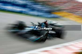 2023-06-18 - 63 RUSSELL George (gbr), Mercedes AMG F1 Team W14, action during the Formula 1 Pirelli Grand Prix du Canada, 8th round of the 2023 Formula One World Championship from June 16 to 18, 2023 on the Circuit Gilles Villeneuve, in Montréal, Canada - F1 - CANADIAN GRAND PRIX 2023 - RACE - FORMULA 1 - MOTORS