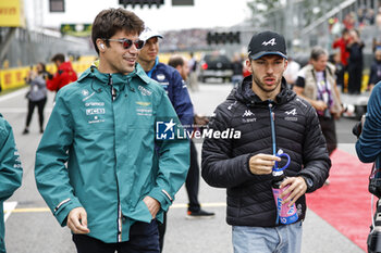 2023-06-18 - STROLL Lance (can), Aston Martin F1 Team AMR23, portrait GASLY Pierre (fra), Alpine F1 Team A523, portrait during the Formula 1 Pirelli Grand Prix du Canada, 8th round of the 2023 Formula One World Championship from June 16 to 18, 2023 on the Circuit Gilles Villeneuve, in Montréal, Canada - F1 - CANADIAN GRAND PRIX 2023 - RACE - FORMULA 1 - MOTORS