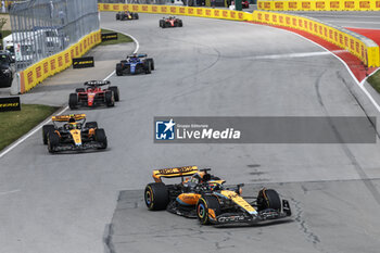 2023-06-18 - 81 PIASTRI Oscar (aus), McLaren F1 Team MCL60, action 04 NORRIS Lando (gbr), McLaren F1 Team MCL60, action during the Formula 1 Pirelli Grand Prix du Canada, 8th round of the 2023 Formula One World Championship from June 16 to 18, 2023 on the Circuit Gilles Villeneuve, in Montréal, Canada - F1 - CANADIAN GRAND PRIX 2023 - RACE - FORMULA 1 - MOTORS