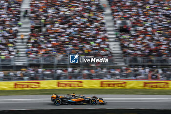 2023-06-18 - 04 NORRIS Lando (gbr), McLaren F1 Team MCL60, action during the Formula 1 Pirelli Grand Prix du Canada, 8th round of the 2023 Formula One World Championship from June 16 to 18, 2023 on the Circuit Gilles Villeneuve, in Montréal, Canada - F1 - CANADIAN GRAND PRIX 2023 - RACE - FORMULA 1 - MOTORS