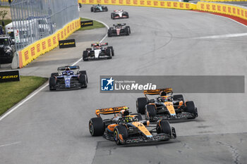 2023-06-18 - 04 NORRIS Lando (gbr), McLaren F1 Team MCL60, action 81 PIASTRI Oscar (aus), McLaren F1 Team MCL60, action during the Formula 1 Pirelli Grand Prix du Canada, 8th round of the 2023 Formula One World Championship from June 16 to 18, 2023 on the Circuit Gilles Villeneuve, in Montréal, Canada - F1 - CANADIAN GRAND PRIX 2023 - RACE - FORMULA 1 - MOTORS