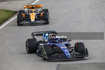2023-06-18 - 23 ALBON Alexander (tha), Williams Racing FW45, action 81 PIASTRI Oscar (aus), McLaren F1 Team MCL60, action during the Formula 1 Pirelli Grand Prix du Canada, 8th round of the 2023 Formula One World Championship from June 16 to 18, 2023 on the Circuit Gilles Villeneuve, in Montréal, Canada - F1 - CANADIAN GRAND PRIX 2023 - RACE - FORMULA 1 - MOTORS