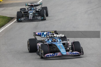 2023-06-18 - 10 GASLY Pierre (fra), Alpine F1 Team A523, action 63 RUSSELL George (gbr), Mercedes AMG F1 Team W14, action during the Formula 1 Pirelli Grand Prix du Canada, 8th round of the 2023 Formula One World Championship from June 16 to 18, 2023 on the Circuit Gilles Villeneuve, in Montréal, Canada - F1 - CANADIAN GRAND PRIX 2023 - RACE - FORMULA 1 - MOTORS