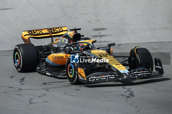 2023-06-18 - 81 PIASTRI Oscar (aus), McLaren F1 Team MCL60, action during the Formula 1 Pirelli Grand Prix du Canada, 8th round of the 2023 Formula One World Championship from June 16 to 18, 2023 on the Circuit Gilles Villeneuve, in Montréal, Canada - F1 - CANADIAN GRAND PRIX 2023 - RACE - FORMULA 1 - MOTORS