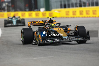 2023-06-18 - 04 NORRIS Lando (gbr), McLaren F1 Team MCL60, action during the Formula 1 Pirelli Grand Prix du Canada, 8th round of the 2023 Formula One World Championship from June 16 to 18, 2023 on the Circuit Gilles Villeneuve, in Montréal, Canada - F1 - CANADIAN GRAND PRIX 2023 - RACE - FORMULA 1 - MOTORS