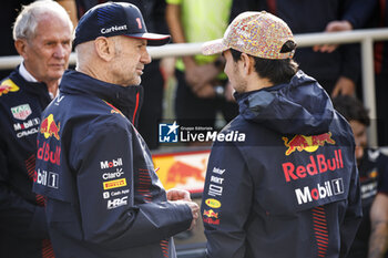 2023-06-19 - NEWEY Adrian (gbr), Chief Technical Officer of Red Bull Racing, portrait PEREZ Sergio (mex), Red Bull Racing RB19, portrait during the Formula 1 Pirelli Grand Prix du Canada, 8th round of the 2023 Formula One World Championship from June 16 to 18, 2023 on the Circuit Gilles Villeneuve, in Montréal, Canada - F1 - CANADIAN GRAND PRIX 2023 - RACE - FORMULA 1 - MOTORS