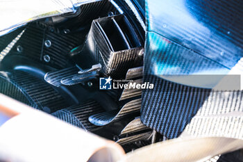 2023-06-29 - Aston Martin F1 Team AMR23, mechanical detail of rear brake duct and wing during the 2023 Formula 1 Rolex Grosser Preis von Osterreich, 2023 Austrian Grand Prix, 9th round of the 2023 Formula One World Championship from June 30 to July 2, 2023 on the Red Bull Ring, in Spielberg, Austria - F1 - AUSTRIAN GRAND PRIX 2023 - FORMULA 1 - MOTORS