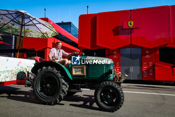 2023-06-29 - A tractor in front of the Scuderia Ferrari paddock during the 2023 Formula 1 Rolex Grosser Preis von Osterreich, 2023 Austrian Grand Prix, 9th round of the 2023 Formula One World Championship from June 30 to July 2, 2023 on the Red Bull Ring, in Spielberg, Austria - F1 - AUSTRIAN GRAND PRIX 2023 - FORMULA 1 - MOTORS
