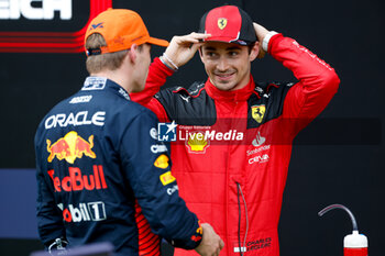 2023-06-30 - LECLERC Charles (mco), Scuderia Ferrari SF-23, VERSTAPPEN Max (ned), Red Bull Racing RB19, portrait during the 2023 Formula 1 Rolex Grosser Preis von Osterreich, 2023 Austrian Grand Prix, 9th round of the 2023 Formula One World Championship from June 30 to July 2, 2023 on the Red Bull Ring, in Spielberg, Austria - F1 - AUSTRIAN GRAND PRIX 2023 - FORMULA 1 - MOTORS