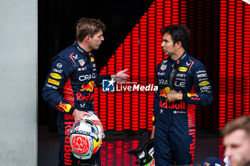 2023-07-01 - VERSTAPPEN Max (ned), Red Bull Racing RB19, PEREZ Sergio (mex), Red Bull Racing RB19, portrait during the 2023 Formula 1 Rolex Grosser Preis von Osterreich, 2023 Austrian Grand Prix, 9th round of the 2023 Formula One World Championship from June 30 to July 2, 2023 on the Red Bull Ring, in Spielberg, Austria - F1 - AUSTRIAN GRAND PRIX 2023 - FORMULA 1 - MOTORS