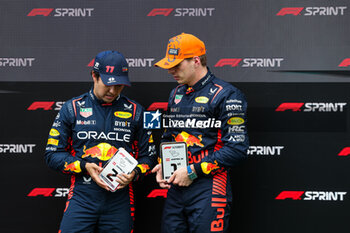 2023-07-01 - PEREZ Sergio (mex), Red Bull Racing RB19, VERSTAPPEN Max (ned), Red Bull Racing RB19, portrait during the 2023 Formula 1 Rolex Grosser Preis von Osterreich, 2023 Austrian Grand Prix, 9th round of the 2023 Formula One World Championship from June 30 to July 2, 2023 on the Red Bull Ring, in Spielberg, Austria - F1 - AUSTRIAN GRAND PRIX 2023 - FORMULA 1 - MOTORS
