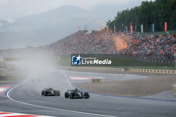 2023-07-01 - 63 RUSSELL George (gbr), Mercedes AMG F1 Team W14, 44 HAMILTON Lewis (gbr), Mercedes AMG F1 Team W14, action during the 2023 Formula 1 Rolex Grosser Preis von Osterreich, 2023 Austrian Grand Prix, 9th round of the 2023 Formula One World Championship from June 30 to July 2, 2023 on the Red Bull Ring, in Spielberg, Austria - F1 - AUSTRIAN GRAND PRIX 2023 - FORMULA 1 - MOTORS