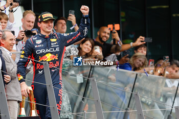 2023-07-02 - VERSTAPPEN Max (ned), Red Bull Racing RB19, portrait podium during the 2023 Formula 1 Rolex Grosser Preis von Osterreich, 2023 Austrian Grand Prix, 9th round of the 2023 Formula One World Championship from June 30 to July 2, 2023 on the Red Bull Ring, in Spielberg, Austria - F1 - AUSTRIAN GRAND PRIX 2023 - RACE - FORMULA 1 - MOTORS
