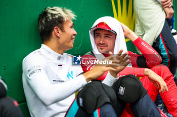 2023-07-02 - ALBON Alexander (tha), Williams Racing FW45, LECLERC Charles (mco), Scuderia Ferrari SF-23, portrait during the 2023 Formula 1 Rolex Grosser Preis von Osterreich, 2023 Austrian Grand Prix, 9th round of the 2023 Formula One World Championship from June 30 to July 2, 2023 on the Red Bull Ring, in Spielberg, Austria - F1 - AUSTRIAN GRAND PRIX 2023 - RACE - FORMULA 1 - MOTORS