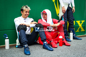 2023-07-02 - ALBON Alexander (tha), Williams Racing FW45, LECLERC Charles (mco), Scuderia Ferrari SF-23, portrait during the 2023 Formula 1 Rolex Grosser Preis von Osterreich, 2023 Austrian Grand Prix, 9th round of the 2023 Formula One World Championship from June 30 to July 2, 2023 on the Red Bull Ring, in Spielberg, Austria - F1 - AUSTRIAN GRAND PRIX 2023 - RACE - FORMULA 1 - MOTORS