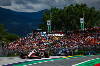 2023-07-02 - 27 HULKENBERG Nico (ger), Haas F1 Team VF-23 Ferrari, 10 GASLY Pierre (fra), Alpine F1 Team A523, action during the 2023 Formula 1 Rolex Grosser Preis von Osterreich, 2023 Austrian Grand Prix, 9th round of the 2023 Formula One World Championship from June 30 to July 2, 2023 on the Red Bull Ring, in Spielberg, Austria - F1 - AUSTRIAN GRAND PRIX 2023 - RACE - FORMULA 1 - MOTORS