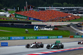 2023-07-02 - 22 TSUNODA Yuki (jap), Scuderia AlphaTauri AT04, 18 STROLL Lance (can), Aston Martin F1 Team AMR23, action during the 2023 Formula 1 Rolex Grosser Preis von Osterreich, 2023 Austrian Grand Prix, 9th round of the 2023 Formula One World Championship from June 30 to July 2, 2023 on the Red Bull Ring, in Spielberg, Austria - F1 - AUSTRIAN GRAND PRIX 2023 - RACE - FORMULA 1 - MOTORS