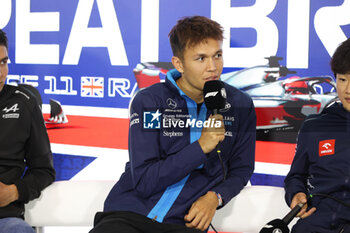 2023-07-06 - ALBON Alexander (tha), Williams Racing FW44, portrait press conference during the 2023 Formula 1 Aramco British Grand Prix, 10th round of the 2023 Formula One World Championship from July 7 to 9, 2023 on the Silverstone Circuit, in Silverstone, United Kingdom - F1 - BRITISH GRAND PRIX 2023 - FORMULA 1 - MOTORS