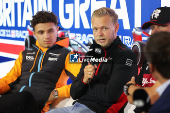 2023-07-06 - press conference MAGNUSSEN Kevin (den), Haas F1 Team VF-22 Ferrari, portrait during the 2023 Formula 1 Aramco British Grand Prix, 10th round of the 2023 Formula One World Championship from July 7 to 9, 2023 on the Silverstone Circuit, in Silverstone, United Kingdom - F1 - BRITISH GRAND PRIX 2023 - FORMULA 1 - MOTORS