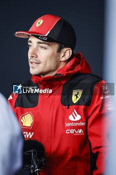 2023-07-06 - LECLERC Charles (mco), Scuderia Ferrari SF-23, portrait during the 2023 Formula 1 Aramco British Grand Prix, 10th round of the 2023 Formula One World Championship from July 7 to 9, 2023 on the Silverstone Circuit, in Silverstone, United Kingdom - F1 - BRITISH GRAND PRIX 2023 - FORMULA 1 - MOTORS