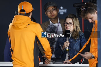 2023-07-06 - Canal + interview during the 2023 Formula 1 Aramco British Grand Prix, 10th round of the 2023 Formula One World Championship from July 7 to 9, 2023 on the Silverstone Circuit, in Silverstone, United Kingdom - F1 - BRITISH GRAND PRIX 2023 - FORMULA 1 - MOTORS