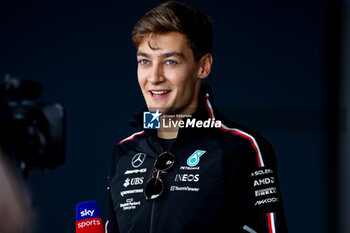 2023-07-06 - RUSSELL George (gbr), Mercedes AMG F1 Team W14, portrait during the 2023 Formula 1 Aramco British Grand Prix, 10th round of the 2023 Formula One World Championship from July 7 to 9, 2023 on the Silverstone Circuit, in Silverstone, United Kingdom - F1 - BRITISH GRAND PRIX 2023 - FORMULA 1 - MOTORS