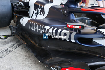 2023-07-07 - Scuderia AlphaTauri AT03, mechanical detail sidepods during the 2023 Formula 1 Aramco British Grand Prix, 10th round of the 2023 Formula One World Championship from July 7 to 9, 2023 on the Silverstone Circuit, in Silverstone, United Kingdom - F1 - BRITISH GRAND PRIX 2023 - FORMULA 1 - MOTORS