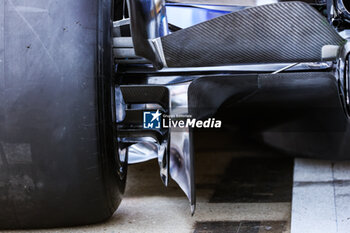 2023-07-07 - Williams Racing FW44, mechanical detail, brake duct rear suspension during the 2023 Formula 1 Aramco British Grand Prix, 10th round of the 2023 Formula One World Championship from July 7 to 9, 2023 on the Silverstone Circuit, in Silverstone, United Kingdom - F1 - BRITISH GRAND PRIX 2023 - FORMULA 1 - MOTORS
