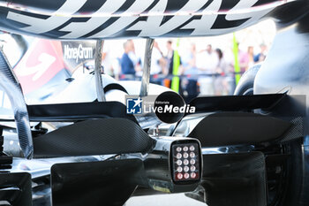 2023-07-07 - Haas F1 Team VF-22 Ferrari, Mechanical detail, beam wing, aileron, during the 2023 Formula 1 Aramco British Grand Prix, 10th round of the 2023 Formula One World Championship from July 7 to 9, 2023 on the Silverstone Circuit, in Silverstone, United Kingdom - F1 - BRITISH GRAND PRIX 2023 - FORMULA 1 - MOTORS